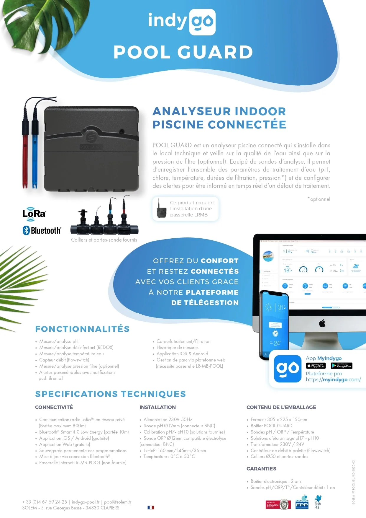 SOLEM SENS DE LA PISCINE – Analyseur Flottant Connecté 9V – Image 3