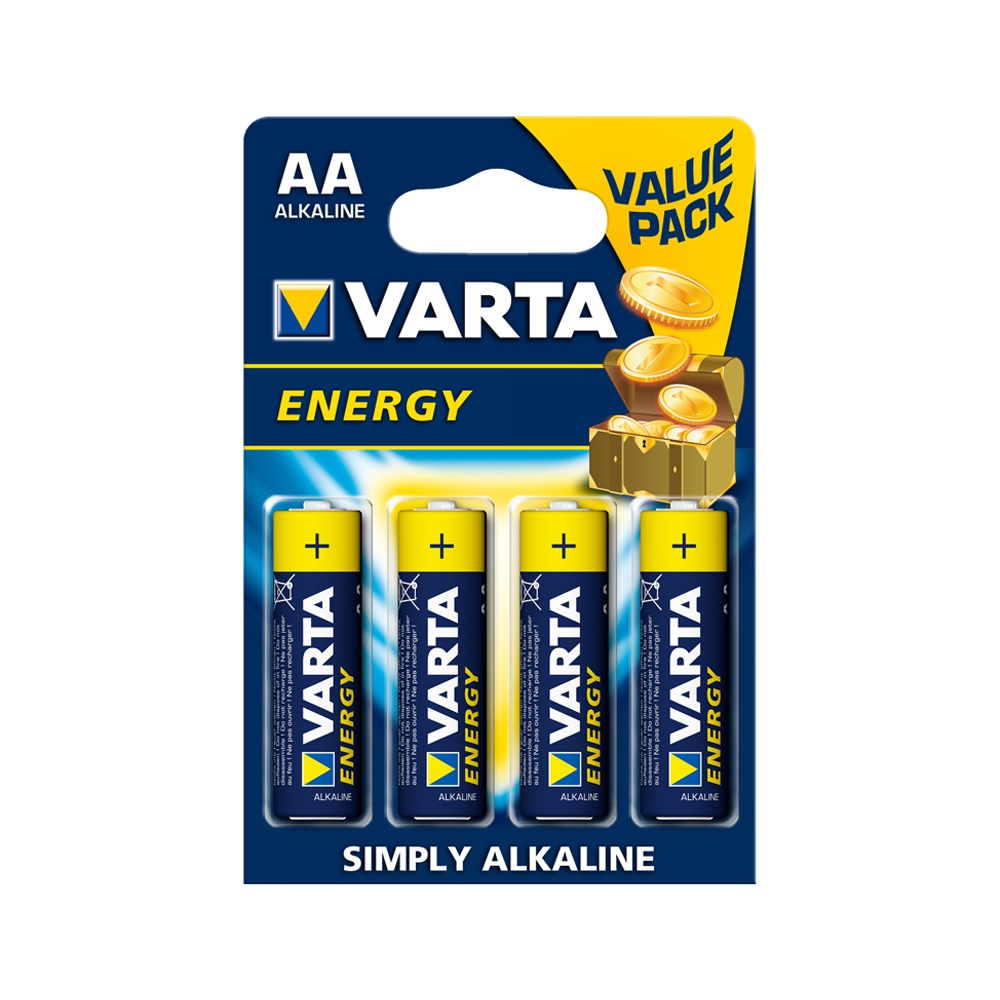 Varta Industrial AA Alkaline Batteries (4-Pack)